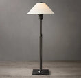 Load image into Gallery viewer, Utilitarian Linen Shade Table Lamp