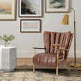 Load image into Gallery viewer, Thaddeus Vintage Leather Armchair Cigar Chair