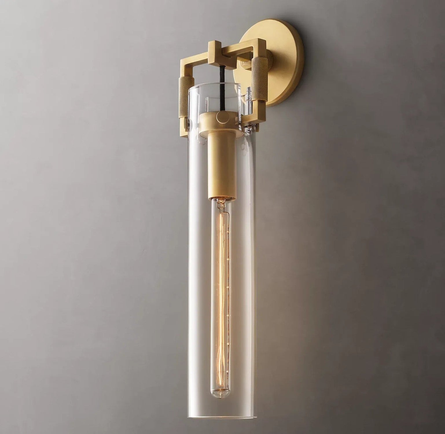 Everett Machinist Glass Cylinder Lighting