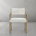 Load image into Gallery viewer, Thaddeus Retro Copper Iron Frame Dining Chair
