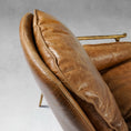 Load image into Gallery viewer, Thaddeus Brown Leather Accent Chairs
