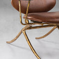 Load image into Gallery viewer, Thaddeus High Back Brown Leather Lounge Accent Chair
