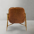 Load image into Gallery viewer, Thaddeus Brown Leather Accent Chairs
