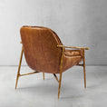 Load image into Gallery viewer, Thaddeus Brown Leather Accent Chairs
