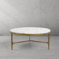 Load image into Gallery viewer, Thaddeus Marble Round Coffee Table
