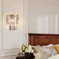 Load image into Gallery viewer, 1920s Temdem 2-Tier Crystal Semi-Round Sconce
