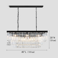 Load image into Gallery viewer, 1920s Temdem 3-Tier Crystal Rectangular Chandelier
