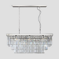 Load image into Gallery viewer, 1920s Temdem 3-Tier Crystal Rectangular Chandelier
