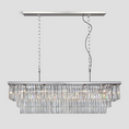 Load image into Gallery viewer, 1920s Temdem 3-Tier Crystal Rectangular Chandelier
