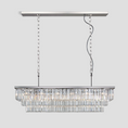 Load image into Gallery viewer, 1920s Temdem 3-Tier Crystal Rectangular Chandelier
