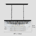 Load image into Gallery viewer, 1920s Temdem 3-Tier Crystal Rectangular Chandelier
