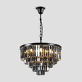 Load image into Gallery viewer, 1920s Temdem Multi-Tier Crystal Round Chandelier
