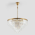 Load image into Gallery viewer, 1920s Temdem Multi-Tier Crystal Round Chandelier
