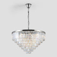Load image into Gallery viewer, 1920s Temdem Multi-Tier Crystal Round Chandelier

