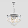 Load image into Gallery viewer, 1920s Temdem Multi-Tier Crystal Round Chandelier
