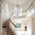 Load image into Gallery viewer, 1920s Temdem Multi-Tiered Crystal Chandelier
