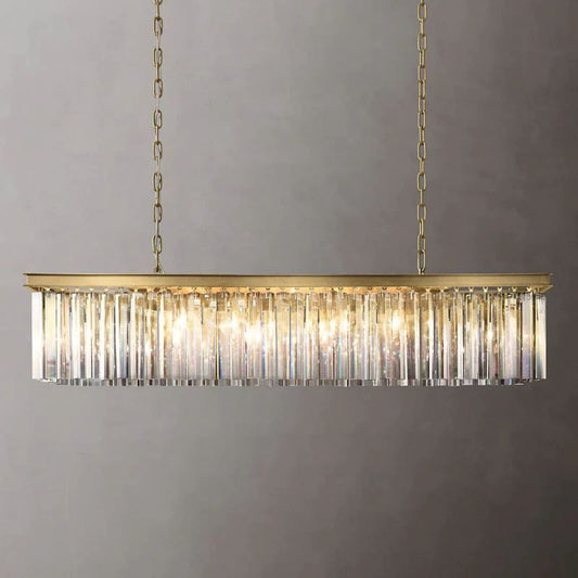 1920s Temdem Rectangular Chandelier 49"W/60"W