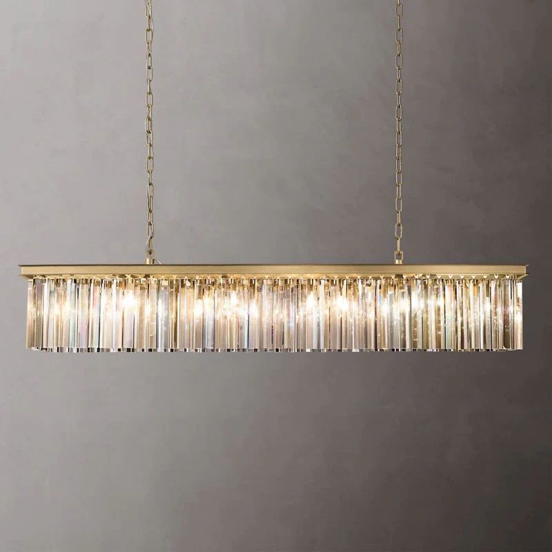 1920s Temdem Rectangular Chandelier 49"W/60"W