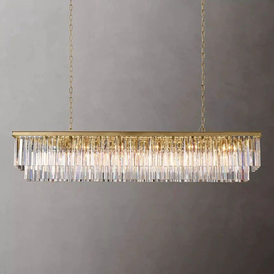 1920s Temdem Rectangular Chandelier 72"