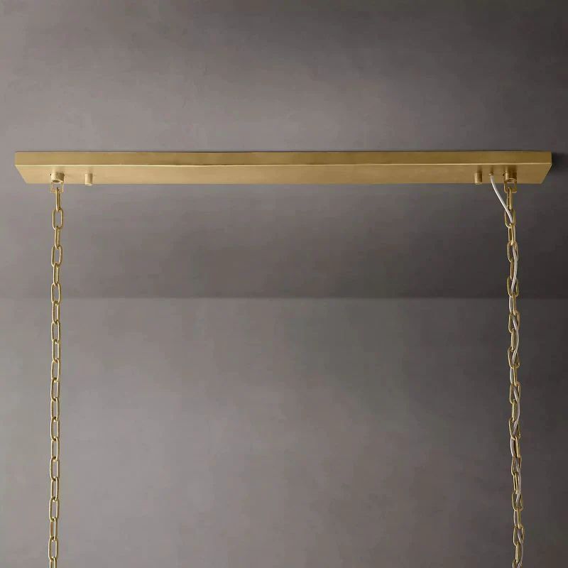 1920s Temdem Rectangular Chandelier 72"