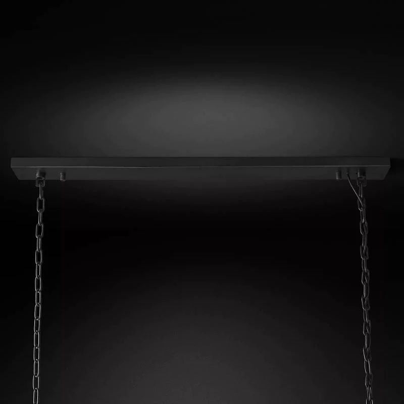 1920s Temdem Rectangular Chandelier 72"