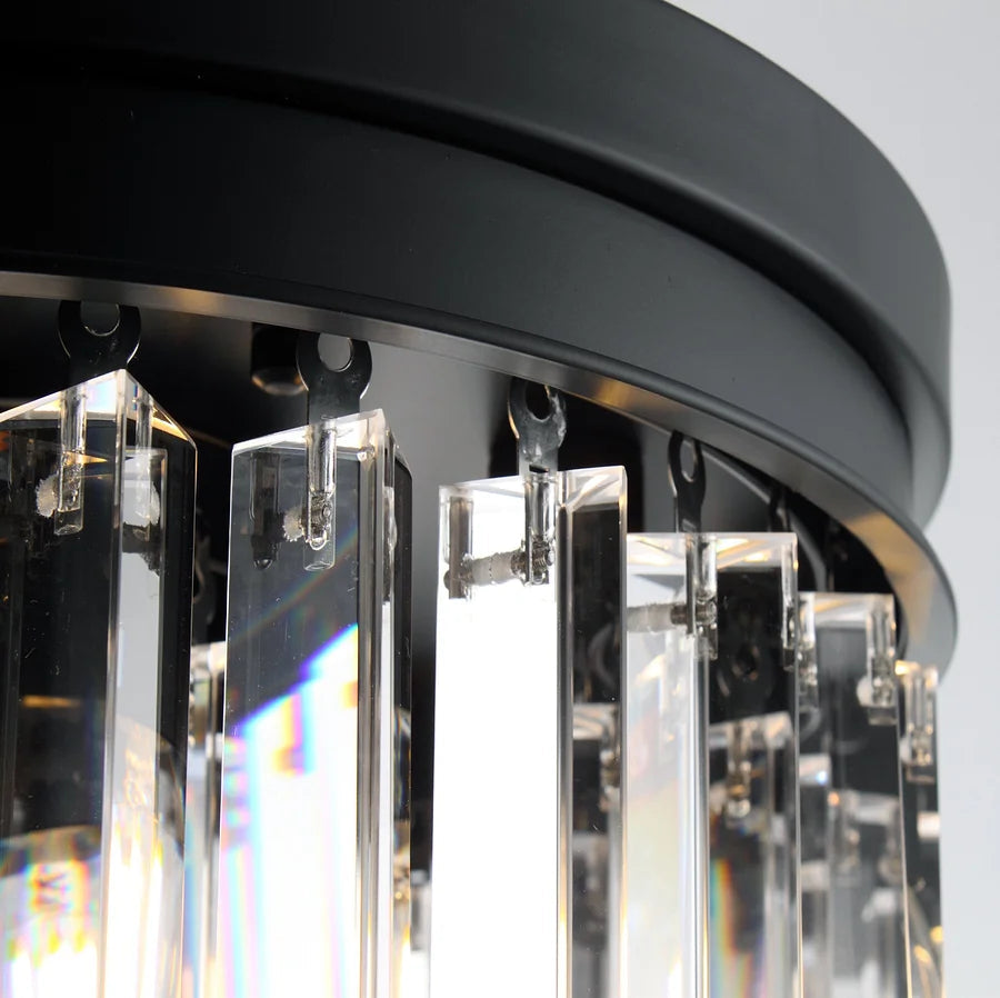 1920s Temdem Round Chandelier 32"