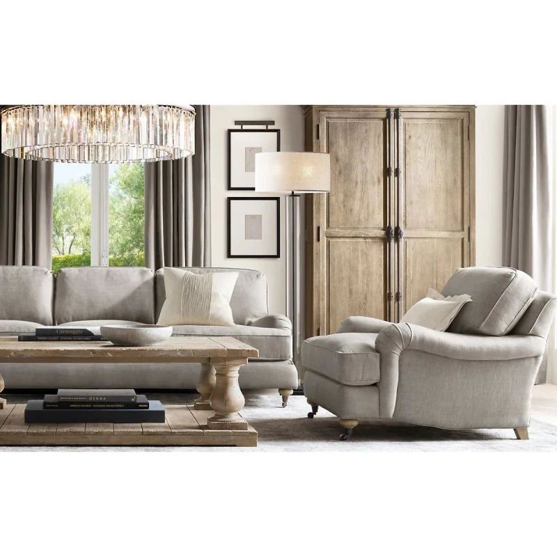 1920s Temdem Round Chandelier 32"D/43"D