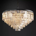 Load image into Gallery viewer, 1920s Temdem Round Chandelier 44"
