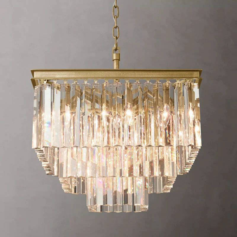 1920s Temdem Square Chandelier 22"