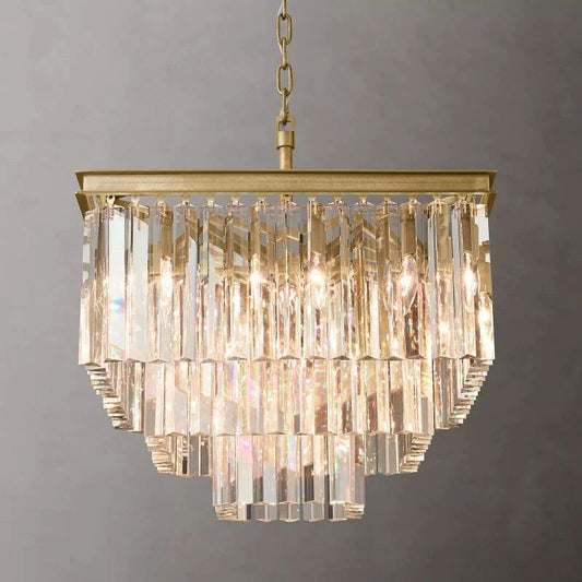 1920s Temdem Square Chandelier 22"