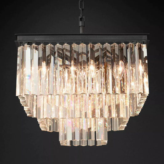 1920s Temdem Square Chandelier 22"