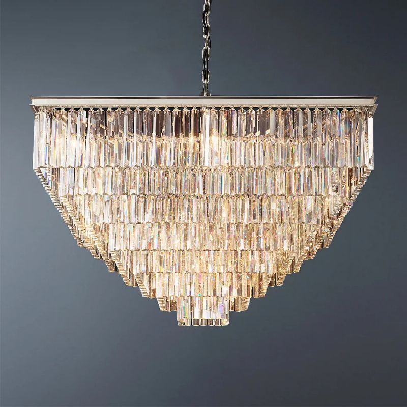 1920s Temdem Square Chandelier 47"