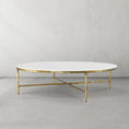 Load image into Gallery viewer, Thaddeus Marble Round Coffee Table 55"D
