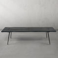 Load image into Gallery viewer, Thaddeus Retro Copper Frame Solid Wood Dining Bench
