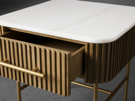 Filey End Table with Drawer