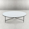 Load image into Gallery viewer, Thaddeus Marble Round Coffee Table 55"D
