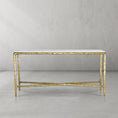 Load image into Gallery viewer, Tadeus Rectangle Marble Console Table
