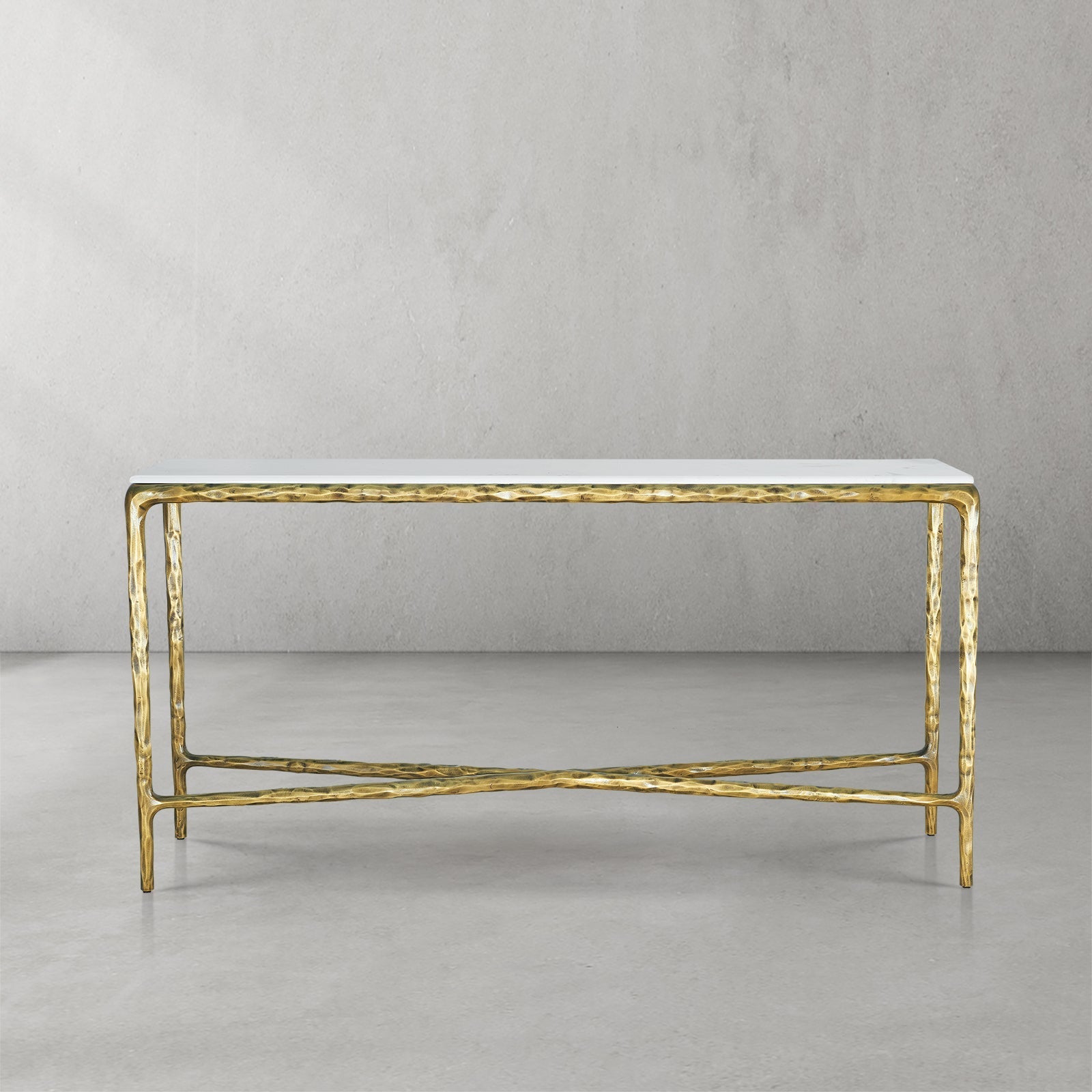 Tadeus Rectangle Marble Console Table