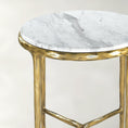 Load image into Gallery viewer, Thaddeus Marble Round Side Table 18"D
