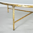 Load image into Gallery viewer, Thaddeus Marble Round Coffee Table 55"D
