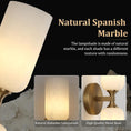 Load image into Gallery viewer, Alabaster 2 heads Wall Sconce for All Scene 13.9"
