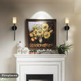 Load image into Gallery viewer, Alabaster 1head Brass/Black Strip Wall Sconce for All Scene 21.6"
