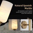 Load image into Gallery viewer, Alabaster 1head Brass/Black Strip Wall Sconce for All Scene 21.6"
