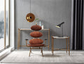 Load image into Gallery viewer, Thaddeus High Back Brown Leather Lounge Accent Chair
