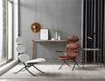 Load image into Gallery viewer, Thaddeus High Back Brown Leather Lounge Accent Chair
