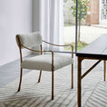 Load image into Gallery viewer, Thaddeus Retro Copper Iron Frame Dining Chair
