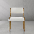 Load image into Gallery viewer, Thaddeus Retro Copper Iron Frame Armless Dining Chair
