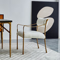 Load image into Gallery viewer, Thaddeus Retro Copper Iron Frame Dining Chair
