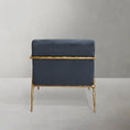Load image into Gallery viewer, Thaddeus Retro Silver Iron Frame Track Armchair
