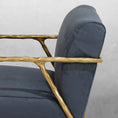 Load image into Gallery viewer, Thaddeus Retro Silver Iron Frame Track Armchair
